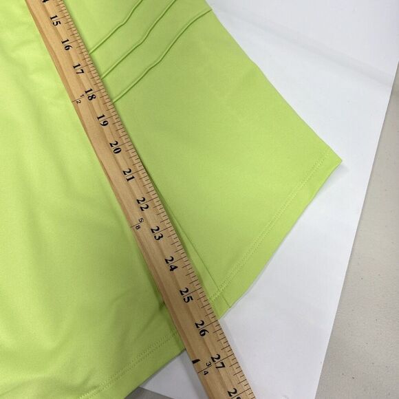Chico’s Zenergy Golf Shirt Women’s Size 2 M Lime Green Collared Stretch Top - Picture 11 of 12